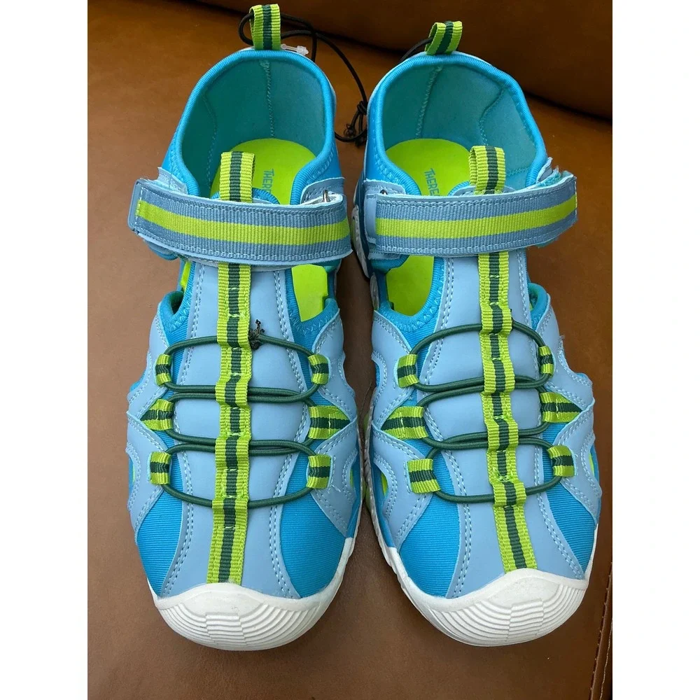 Thereabouts Rift Sandals Kids Size 5M Teal Blue New Closed Toe Water Shoes‎